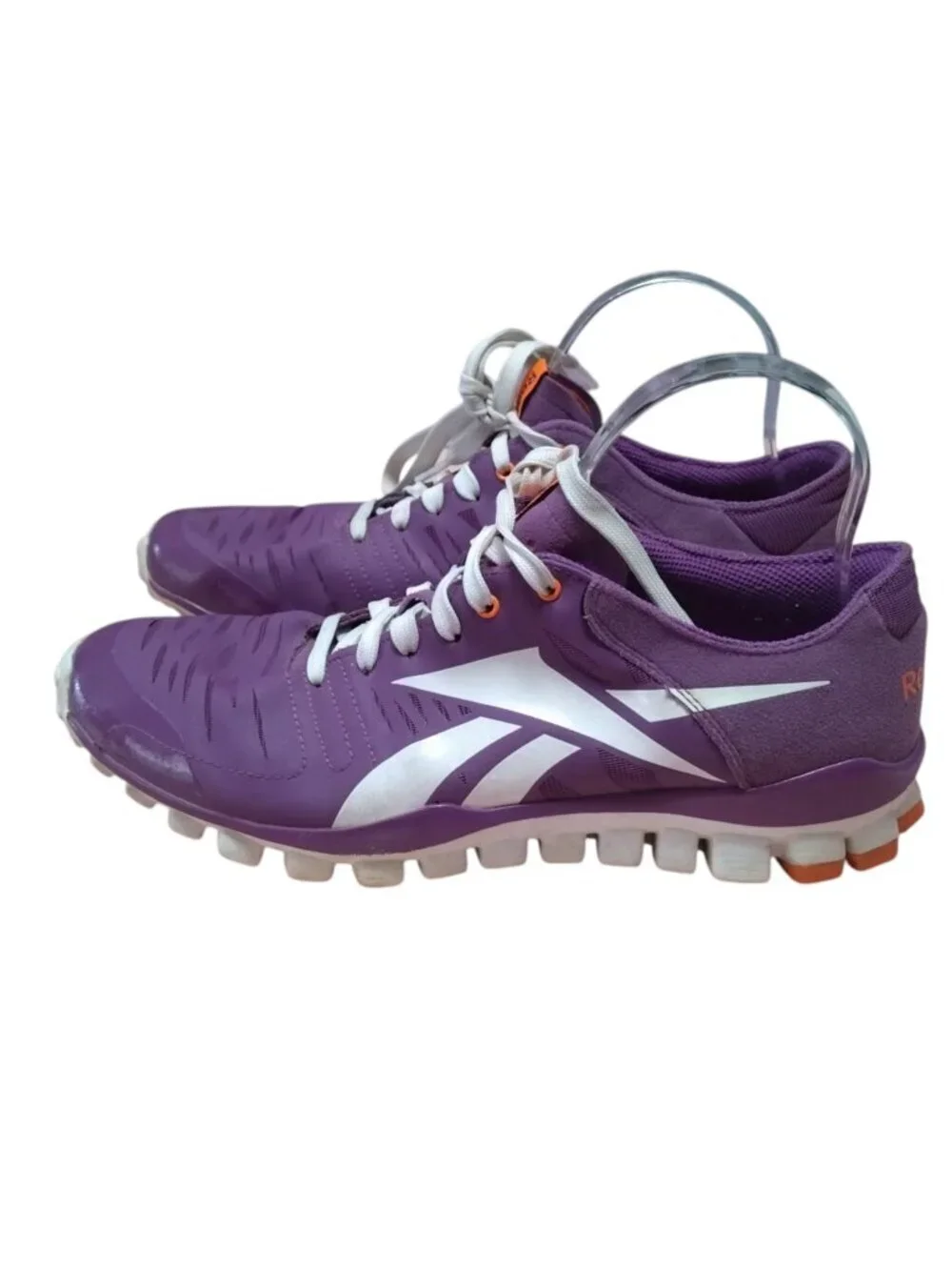 REEBOK REALFLEX WOMEN'S SIZE 9.5 PURPLE LACE UP RUNNING SHOES SNEAKER ATHLETIC